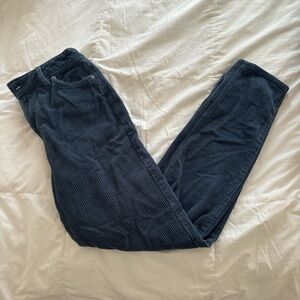 BDG Blue Corduroy Mom High Rise Pants